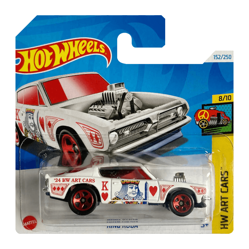 Машинка Базова Hot Wheels King Kuda HW Art Cars 1:64 HTB77 White - Retromagaz
