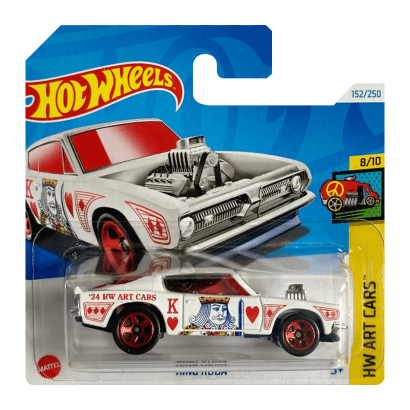 Тематична Машинка Hot Wheels King Kuda Art Cars 1:64 HTB77 White - Retromagaz