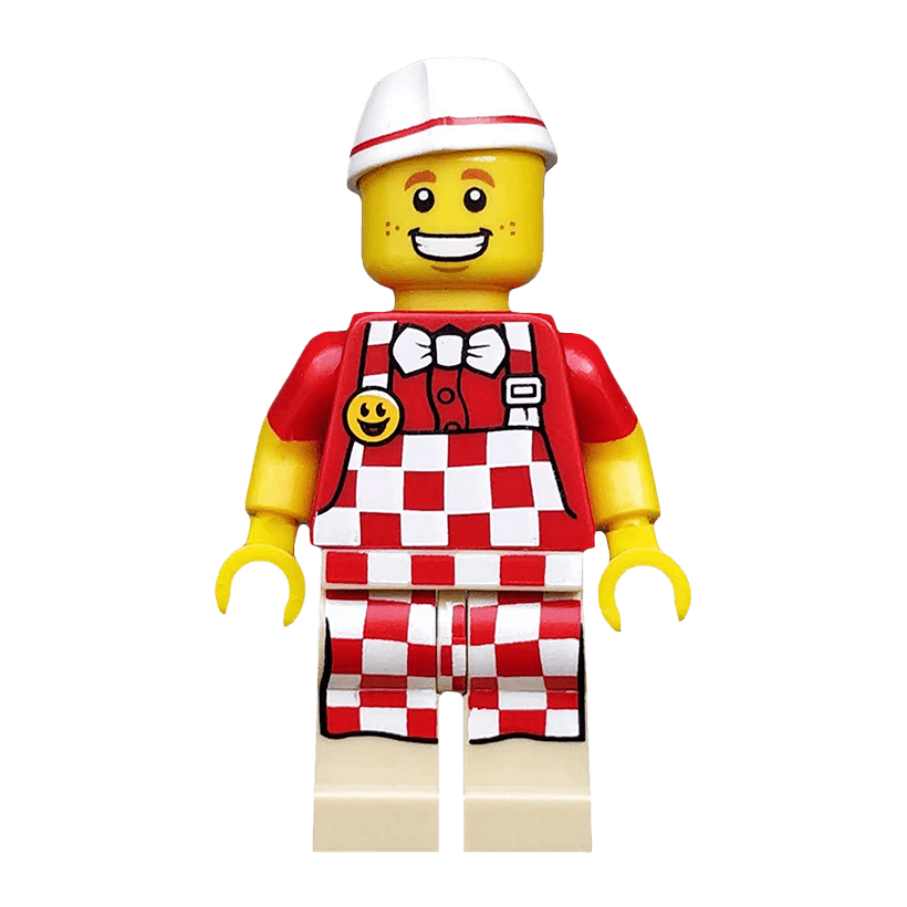 Фигурка Lego Series 17 Hot Dog Vendor Collectible Minifigures col291 Б/У - Retromagaz