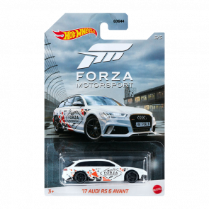 Тематическая Машинка Hot Wheels '17 Audi RS 6 Avant Forza Motorsport 1:64 GJV69 White - Retromagaz