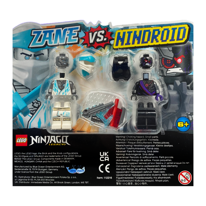 Конструктор Lego Zane vs. Nindroid Blister Pack Ninjago 112216 njo0750 njo0749 Новый - Retromagaz