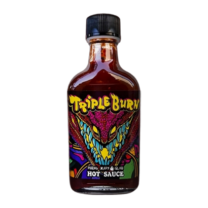 Соус Обычный Fieryfox Тройной Ожог (Triple Burn) Большая Бутылка Острый 200ml - Retromagaz