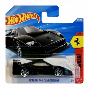 Машинка Базова Hot Wheels Ferrari F40 Competizione Ferrari 1:64 JJJ31 Grey - Retromagaz