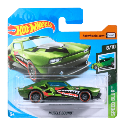Машинка Базовая Hot Wheels Muscle Bound Speed Blur 1:64 FYB77 Green - Retromagaz