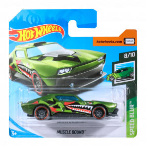 Машинка Базова Hot Wheels Muscle Bound Speed Blur 1:64 FYB77 Green - Retromagaz