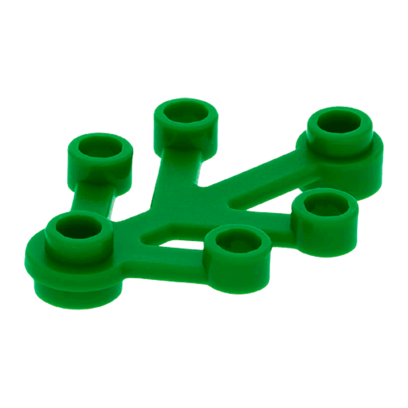 Растение 10шт Lego Листья 4 x 3 2423 242328 6268814 Green Б/У - Retromagaz