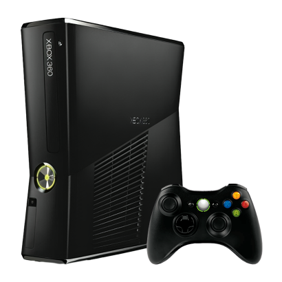 Набор Консоль Microsoft Xbox 360 S Freeboot 500GB Black + 5 Встроенных Игр Б/У  + Геймпад Беспроводной RMC Новый - Retromagaz