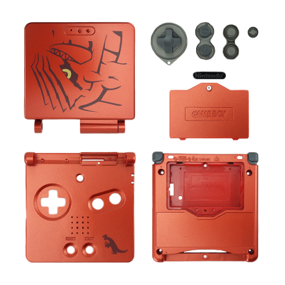 Корпус RMC Game Boy Advance SP Groudon Limited Edition Red Новый - Retromagaz