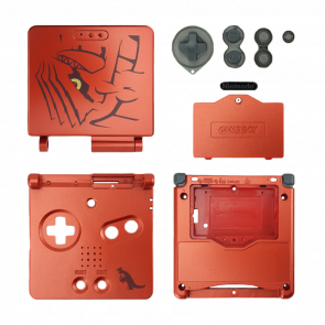 Корпус RMC Game Boy Advance SP Groudon Limited Edition Red Новый