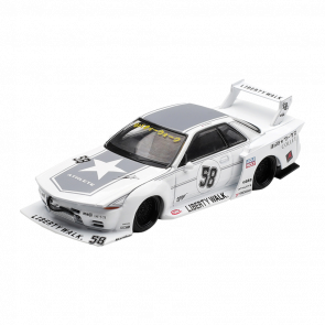 Машинка Premium MINI GT Nissan Skyline GT-R (R32) Kaido Works TAS 2025 1:64 MGT01217-CH White - Retromagaz