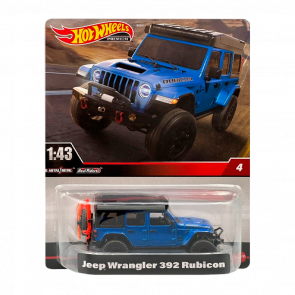 Машинка Premium Hot Wheels Jeep Wrangler 392 Rubicon 1:43 HMD46 Blue