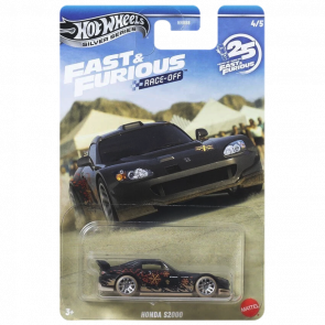 Тематическая Машинка Hot Wheels Honda S2000 Fast & Furious 1:64 JKX18 Black - Retromagaz