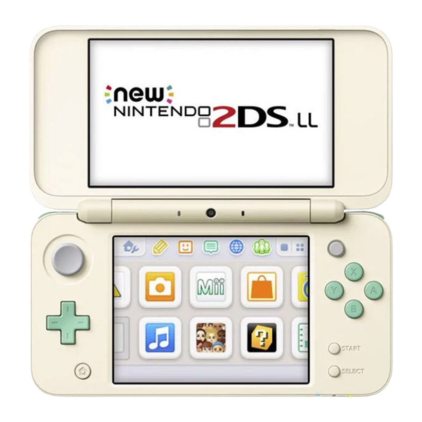Консоль Nintendo 2DS XL New Animal Crossing Limited Edition Модифікована 32GB Turquoise White + 10 Вбудованих Ігор Б/У - Retromagaz
