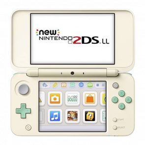 Консоль Nintendo 2DS XL New Animal Crossing Limited Edition Модифицированная 32GB Turquoise White + 10 Встроенных Игр Б/У
