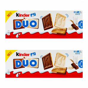Набор Печенье 2шт Kinder DUO 12 Biscuits 150g - Retromagaz