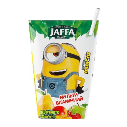 Сік Jaffa Мультивітамінний з М'якоттю Minions 125ml - Retromagaz