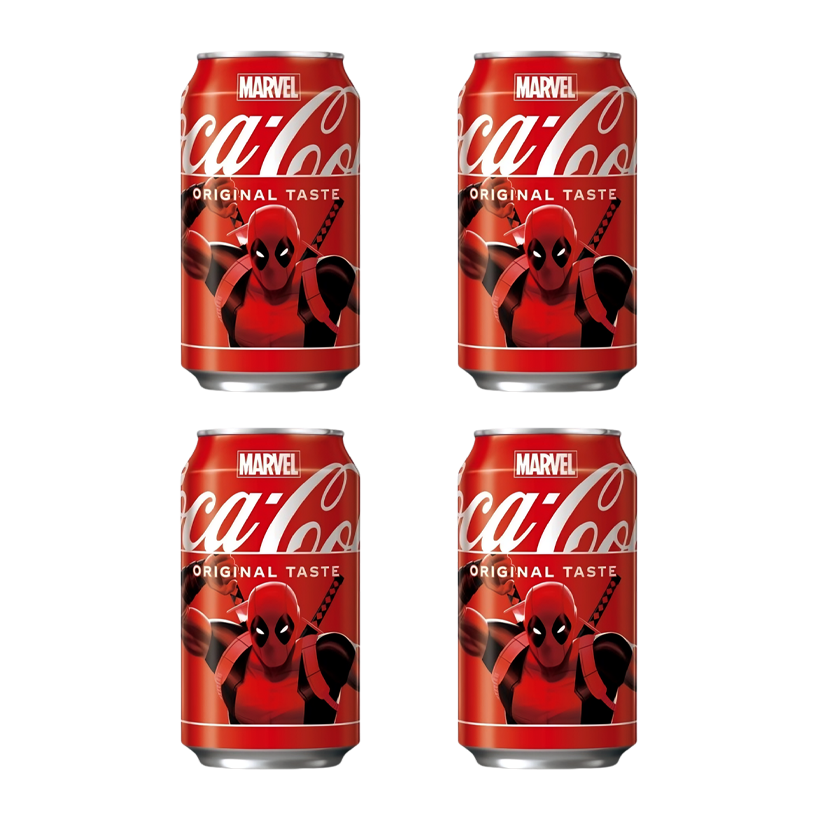 Набор Напиток Coca-Cola Classic Marvel Limited Edition Deadpool 330ml - Retromagaz
