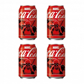 Набір Напій Coca-Cola Classic Marvel Limited Edition Deadpool 330ml 4шт