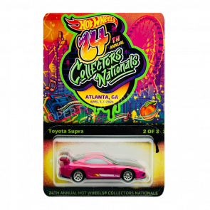 Машинка Premium Hot Wheels Toyota Supra 24th Nationals Collectors Nationals Red Line Club RLC 1:64 HWF27 Pink - Retromagaz