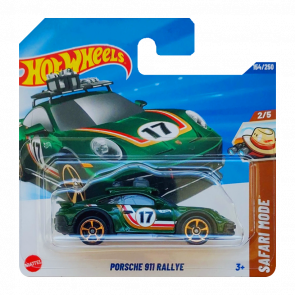 Машинка Базова Hot Wheels Porsche 911 Rallye Safari 1:64 HYW87 Green Машинка Базова Hot Wheels Porsche 911 Rallye Safari 1:64 HYW87 Green - Retromagaz