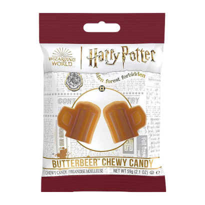 Цукерки Жувальні Jelly Belly Butterbeer Chewy Candy Harry Potter 59g - Retromagaz