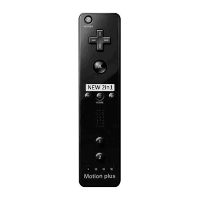 Контроллер Беспроводной RMC Wii Remote Plus Black Новый - Retromagaz