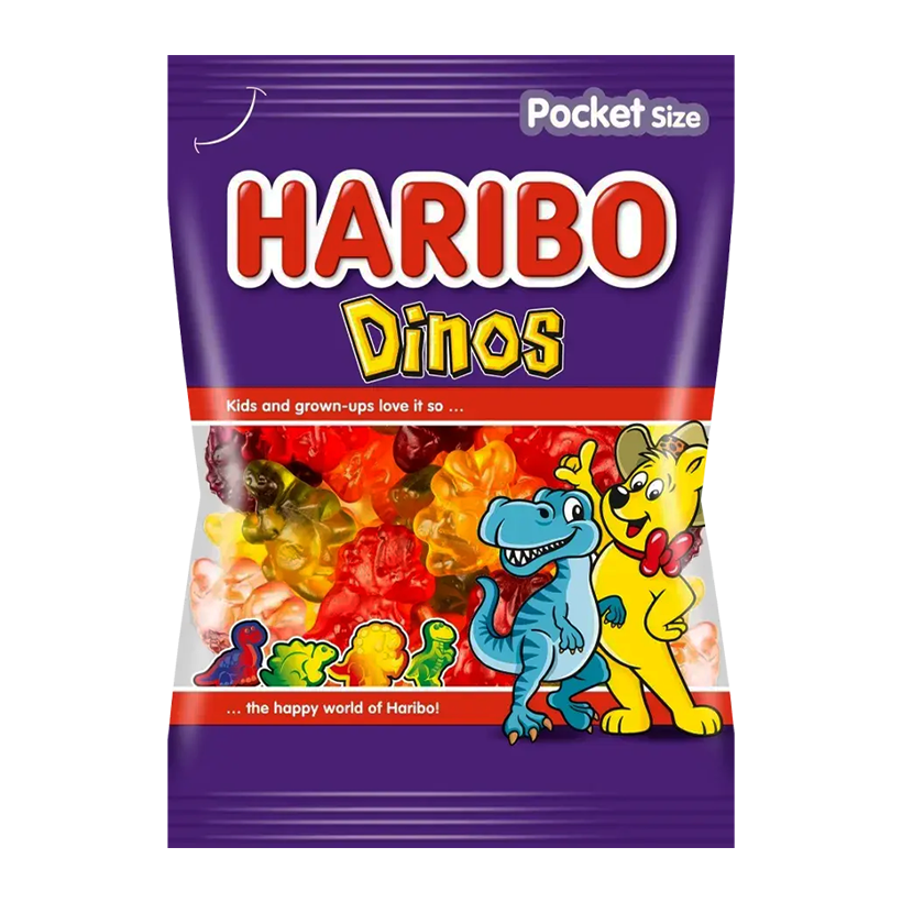 Цукерки Жувальні Haribo Dinos 100g - Retromagaz