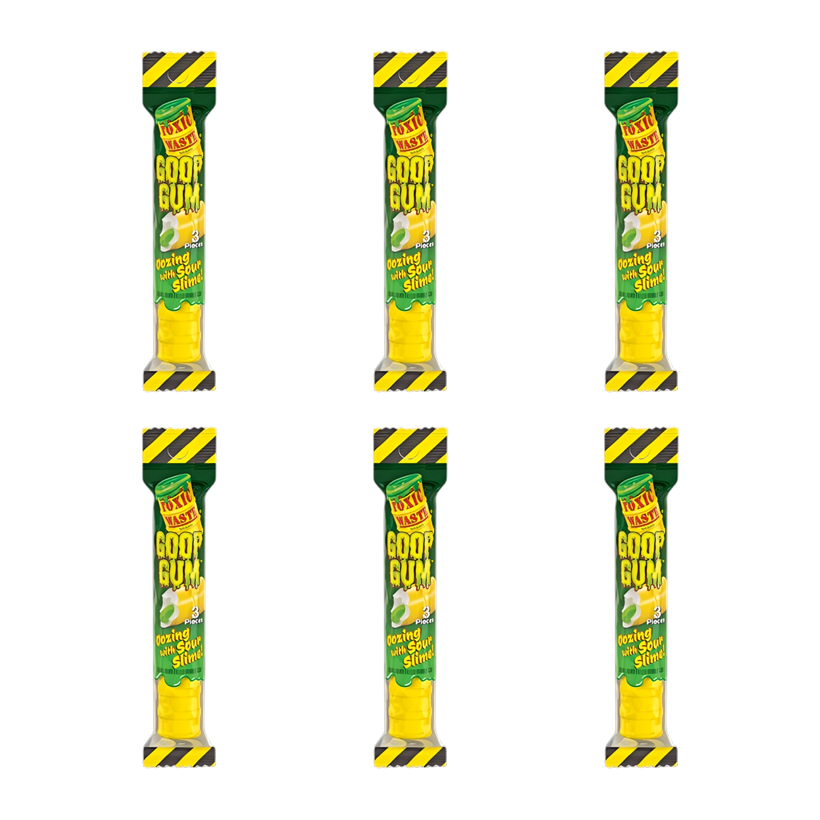 Набір Жувальна Гумка 6шт Toxic Waste 6шт Toxic Waste Goop Gum 44g - Retromagaz