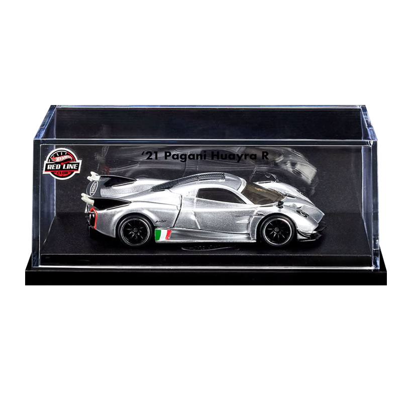 Машинка Premium Hot Wheels '21 Pagani Huayra R Red Line Club RLC 1:64 JCP22 Silver - Retromagaz