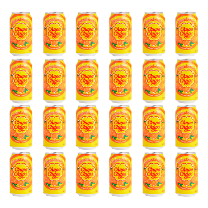 Набір Напій Chupa Chups Orange Flavour 345ml 24шт - Retromagaz