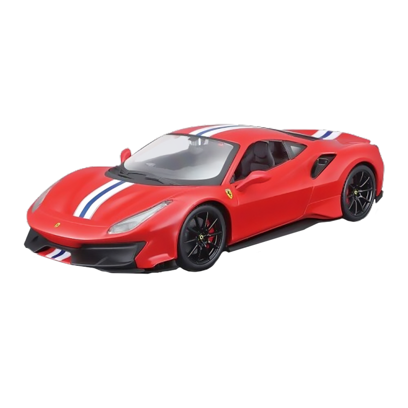Машинка Bburago Ferrari 488 Pista Race & Play 1:24 Red - Retromagaz