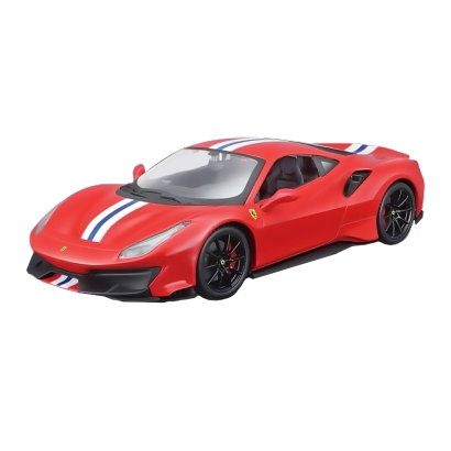 Машинка Bburago Ferrari 488 Pista Race & Play 1:24 Red - Retromagaz