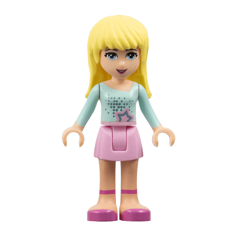 Фігурка Lego Girl Stephanie Bright Pink Skirt Friends frnd003 Б/У - Retromagaz