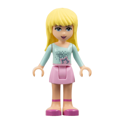 Фігурка Lego Girl Stephanie Bright Pink Skirt Friends frnd003 Б/У - Retromagaz