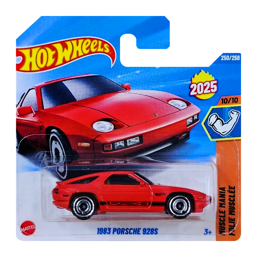 Машинка Базовая Hot Wheels Porsche 1983 Porsche 928S Muscle Mania 1:64 HYW53 Red - Retromagaz