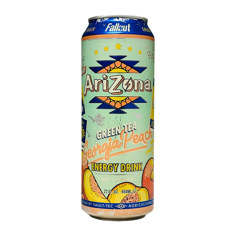 Напиток Энергетический Arizona x Fallout Зеленый со Вкусом Персика 650ml - Retromagaz