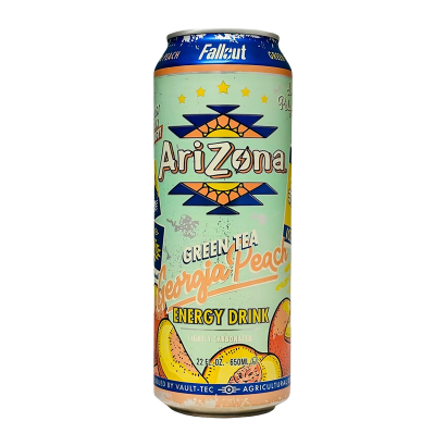 Чай Холодний Arizona x Fallout Зеленый со Вкусом Персика 650ml - Retromagaz