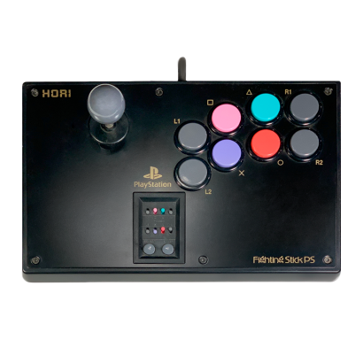 Геймпад Дротовий Hori PlayStation 1 Arcade Joystick Fighting Stick PS HPS-07 Black 1.5m Б/У - Retromagaz