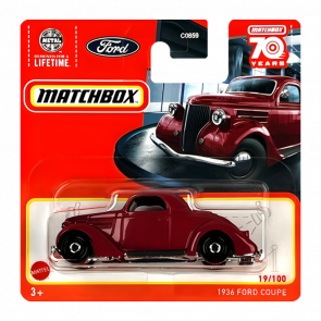 Машинка Большой Город Matchbox 1936 Ford Coupe Showroom 1:64 HLC76 Red - Retromagaz