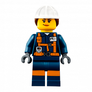 Фігурка Lego 973pb2991 Miner Female Explosives Engineer City Construction cty0877 Б/У