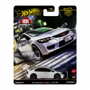 Машинка Premium Hot Wheels '07 Honda Civic Type R II Ronin Run 1:64 JBK53 White Машинка Premium Hot Wheels '07 Honda Civic Type R II Ronin Run 1:64 JBK53 White - Retromagaz