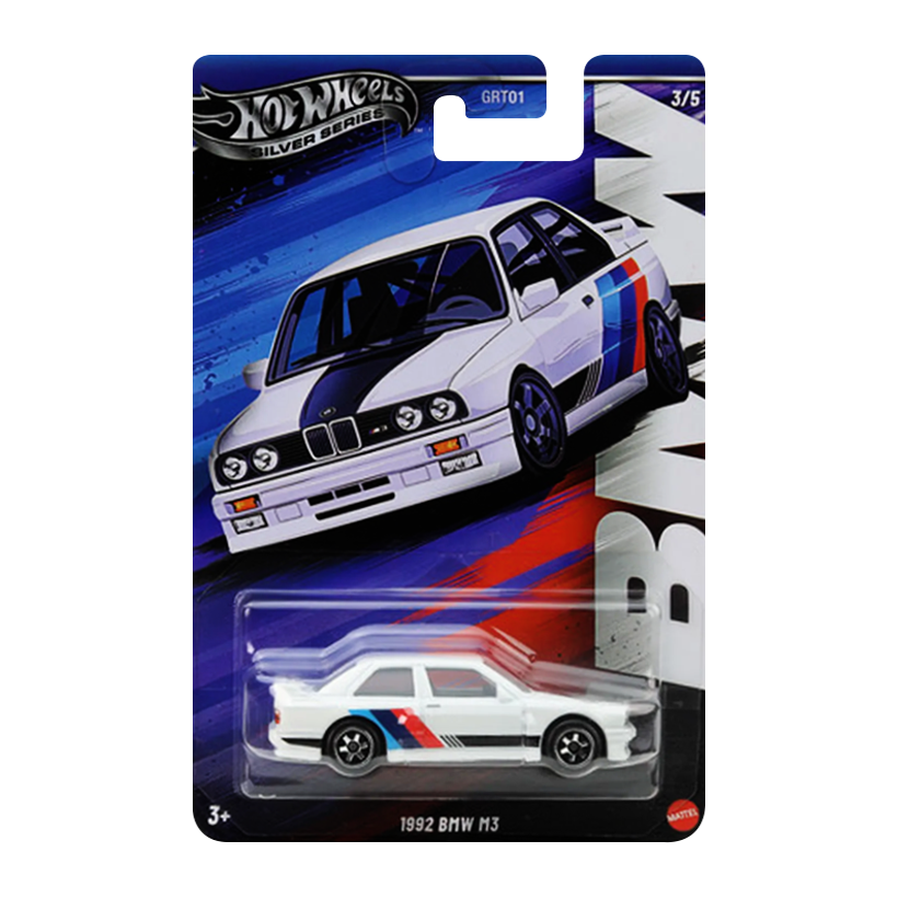 Тематическая Машинка Hot Wheels 1992 BMW M3 BMW 1:64 JBY56 White - Retromagaz