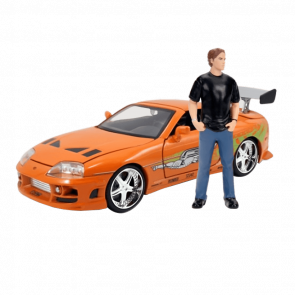 Машинка Jada 1995 Toyota Supra с Фигуркой Брайана 1:24 Orange