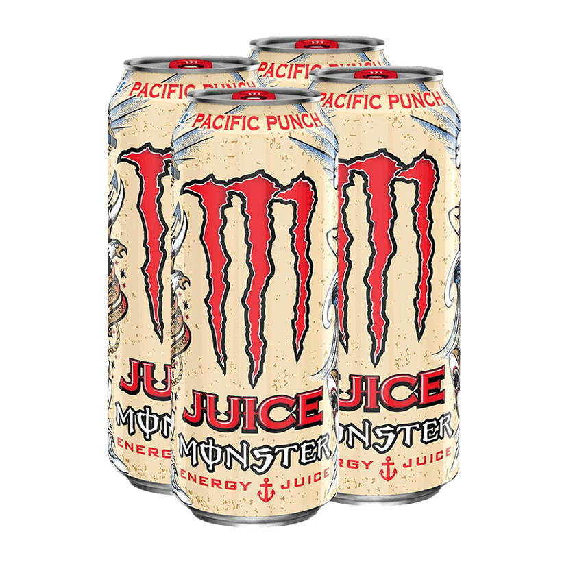 Набір Напій Енергетичний 4шт Monster Energy Pacific Punch 500ml - Retromagaz
