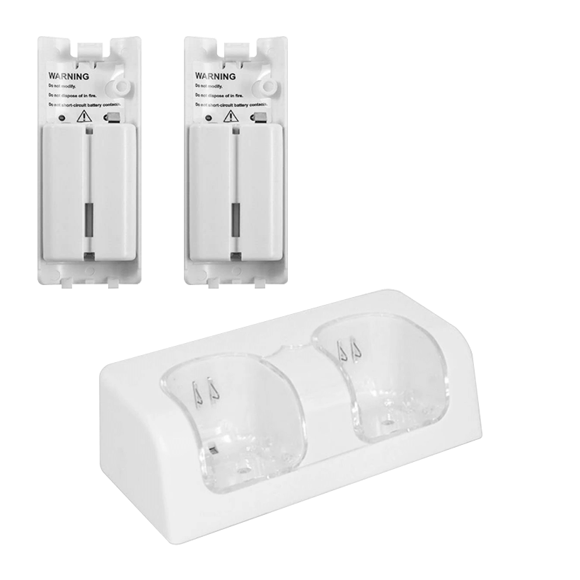 Зарядний Пристрій RMC Wii Dual-Seat Charger + 2 Акумулятори White 0.5m Б/У - Retromagaz