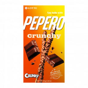 Палочки Lotte Покі Pepero Crunchy з Хрусткими Кульками 39g - Retromagaz