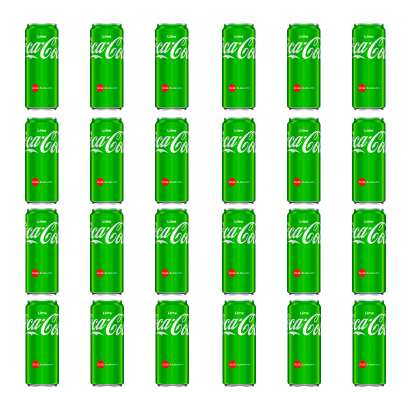 Набір Напій Coca-Cola Lime 330ml 24шт - Retromagaz