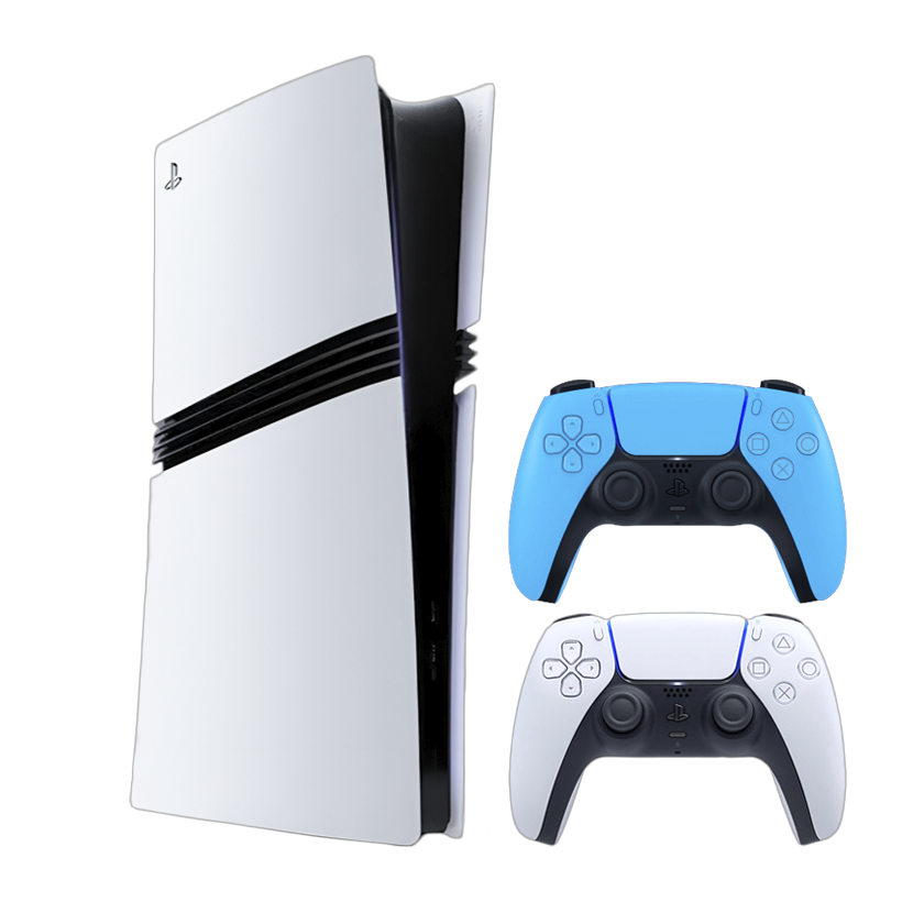 Набор Консоль Sony PlayStation 5 Pro 2TB White Новый  + Геймпад Беспроводной DualSense Starlight Blue - Retromagaz