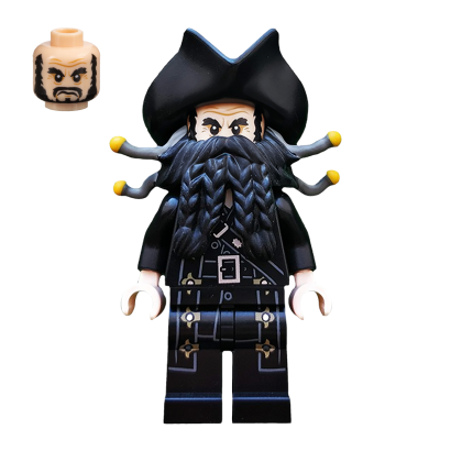 Фигурка Lego Pirates of the Caribbean Blackbeard Films poc007 Б/У - Retromagaz