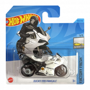 Машинка Базовая Hot Wheels Ducati 1199 Panigale Treasure Hunts Factory Fresh 1:64 HKL05 White - Retromagaz
